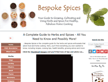 Tablet Screenshot of bespokespices.com